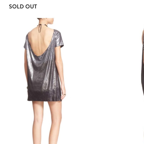 Free People | “Drenched in Sequins” Gunmetal Dress - Picture 2 of 11